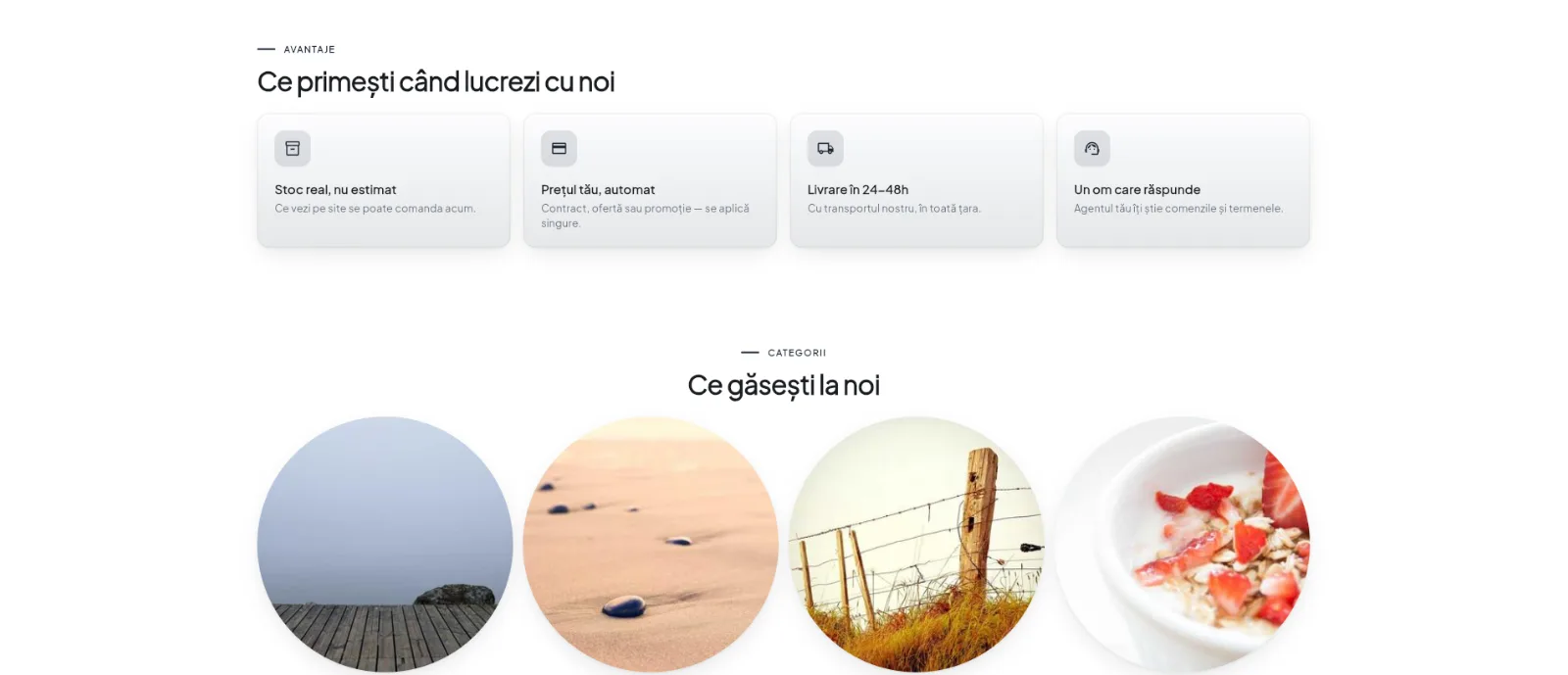 Magazinul, construit din backoffice