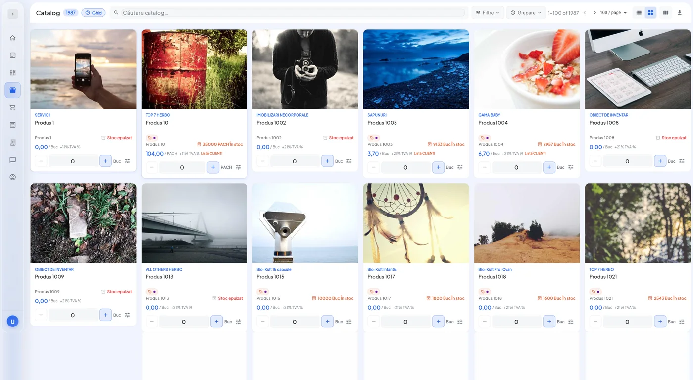 Catalog și magazin online